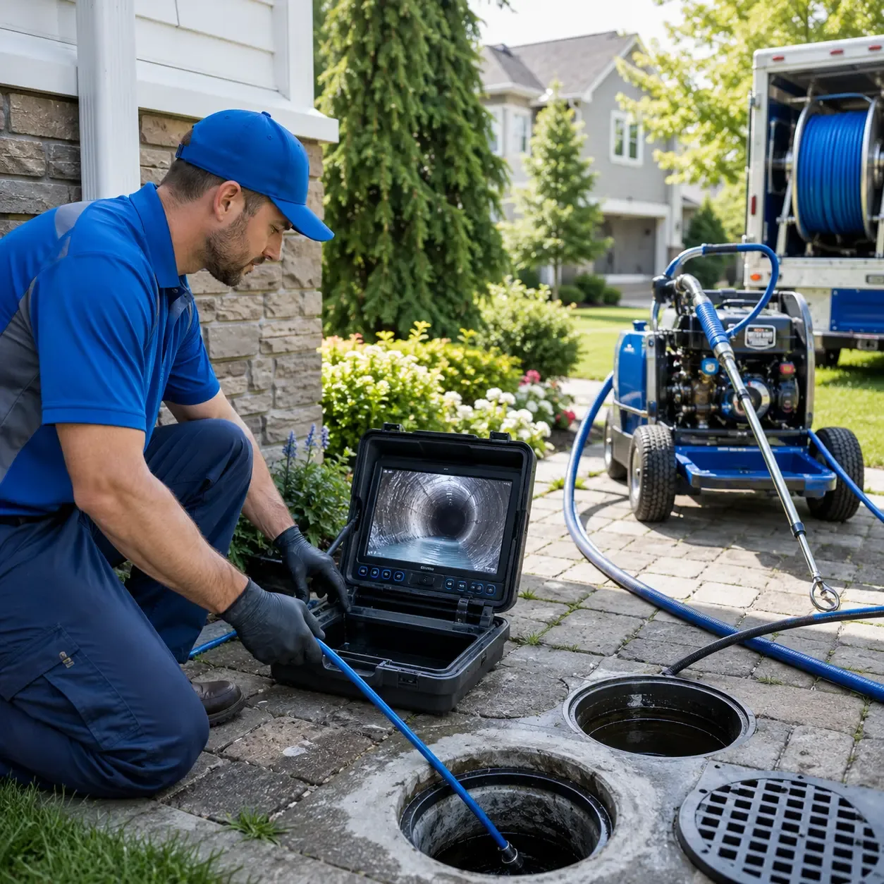 Outdoor drain cleaning professionals serving Fort Fairfield, ME
